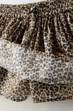 Niños ZARA 6 - 14 Años·Faldas / Bermudas<FALDA BERMUDA ANIMAL PRINT