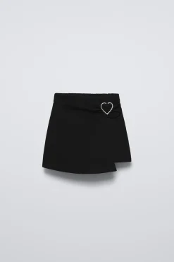 Niños ZARA 6 - 14 Años·Faldas / Bermudas<FALDA BERMUDA CORAZÓN