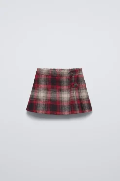 Niños ZARA 1½ - 6 Años·Faldas / Bermudas|1½ - 6 Años·Total Look<FALDA BERMUDA CUADROS