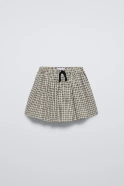 Niños ZARA 6 - 14 Años·Faldas / Bermudas|6 - 14 Años·Total Look<FALDA BERMUDA CUADROS