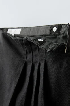 Niños ZARA 6 - 14 Años·Faldas / Bermudas<FALDA BERMUDA DENIM TABLAS