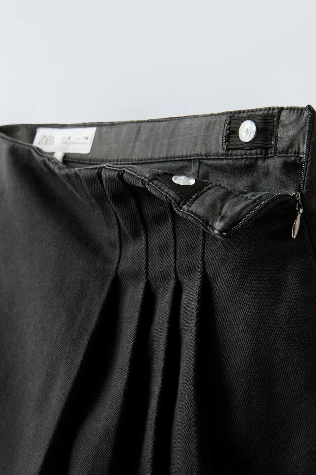 Niños ZARA 6 - 14 Años·Faldas / Bermudas<FALDA BERMUDA DENIM TABLAS