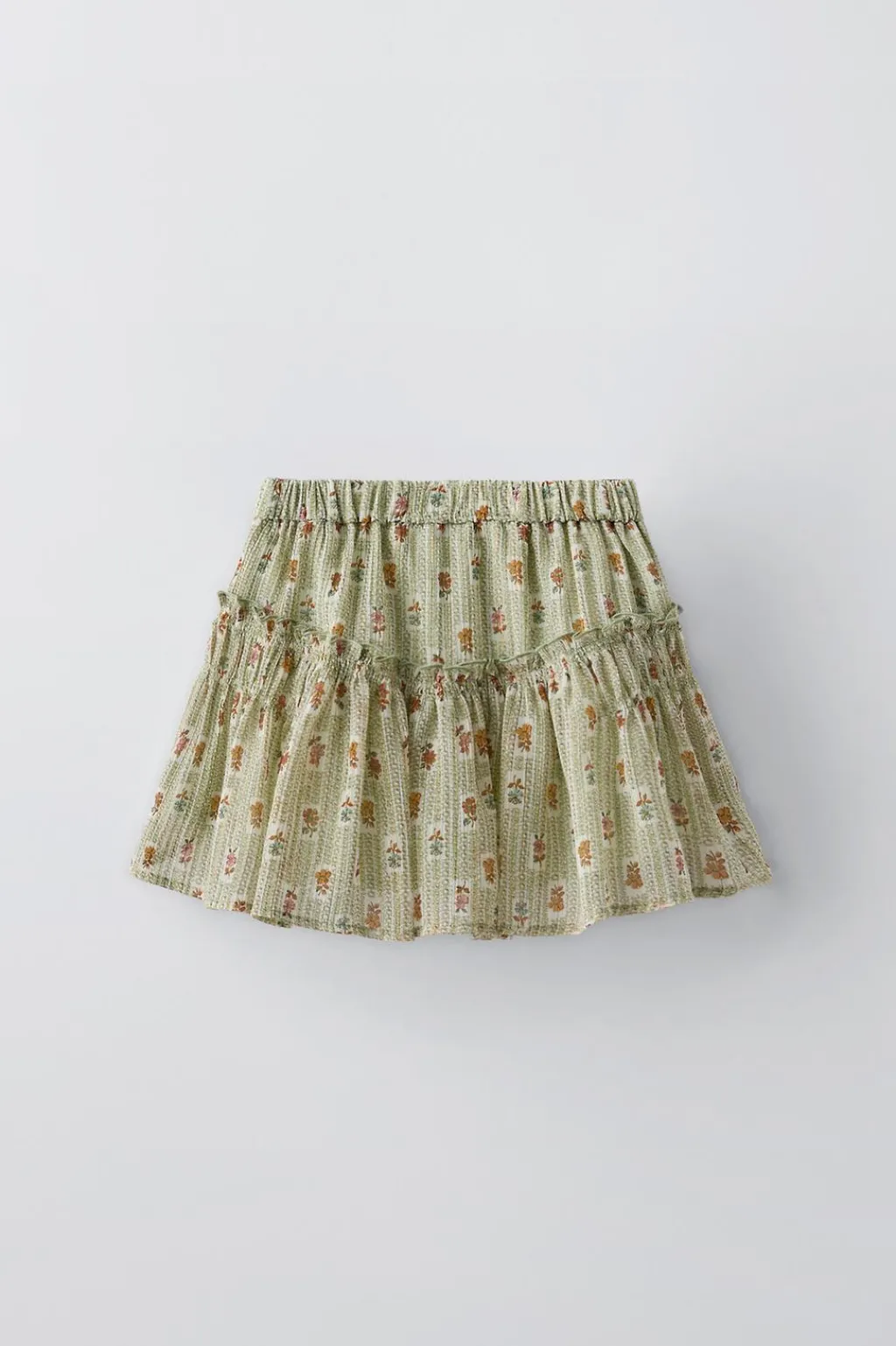 Niños ZARA 6 - 14 Años·Faldas / Bermudas<FALDA BERMUDA FLORES BRILLO
