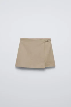 Niños ZARA 6 - 14 Años·Faldas / Bermudas<FALDA BERMUDA PAREO