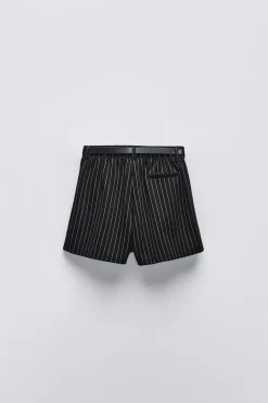 Niños ZARA 6 - 14 Años·Faldas / Bermudas<FALDA BERMUDA RAYA DIPLOMÁTICA