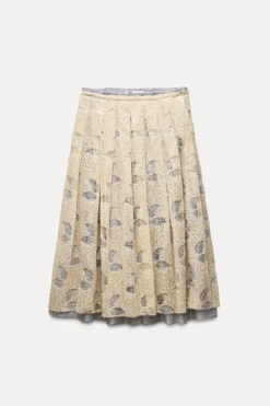 Clearance FALDA COMBINADA PUNTO LENTEJUELAS Mujer Cárdigan / Jerséis|Punto