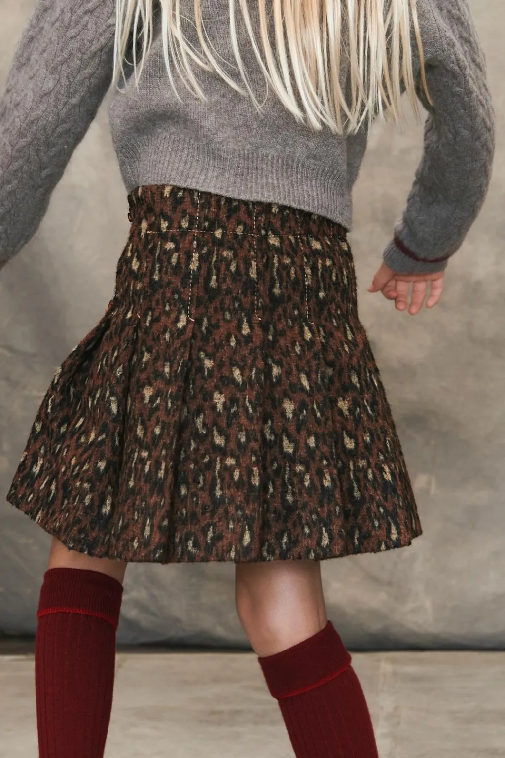 Niños ZARA 6 - 14 Años·Faldas / Bermudas<FALDA CON LANA ANIMAL PRINT LIMITED EDITION