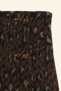 Niños ZARA 6 - 14 Años·Faldas / Bermudas<FALDA CON LANA ANIMAL PRINT LIMITED EDITION