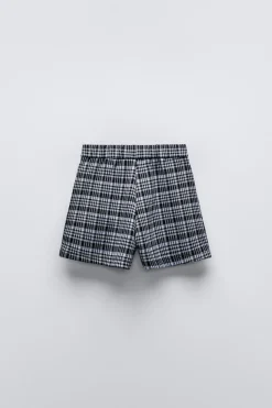 Niños ZARA 6 - 14 Años·Faldas / Bermudas<FALDA CUADROS HEBILLA
