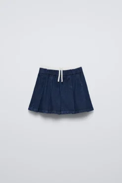 Niños ZARA 6 - 14 Años·Faldas / Bermudas<FALDA DENIM COMBINADA