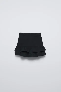 Niños ZARA 6 - 14 Años·Faldas / Bermudas<FALDA DENIM VOLANTES