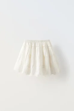 Niños ZARA 6 - 14 Años·Faldas / Bermudas<FALDA ENTREDOS