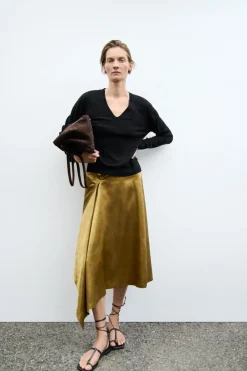 Sale FALDA FLUIDA ASIMÉTRICA ZW COLLECTION Mujer Faldas / Shorts