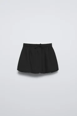 Niños ZARA 6 - 14 Años·Faldas / Bermudas<FALDA GLOBO DOBLE CINTURILLA