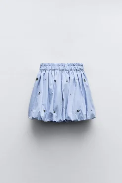 Niños ZARA 6 - 14 Años·Faldas / Bermudas<FALDA GLOBO JOYAS