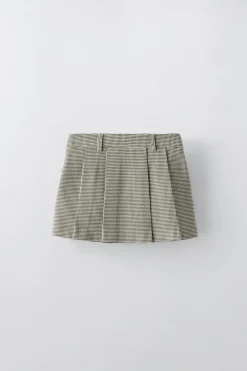 Niños ZARA 6 - 14 Años·Faldas / Bermudas<FALDA LAZOS PATA DE GALLO