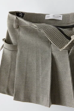 Niños ZARA 6 - 14 Años·Faldas / Bermudas<FALDA LAZOS PATA DE GALLO
