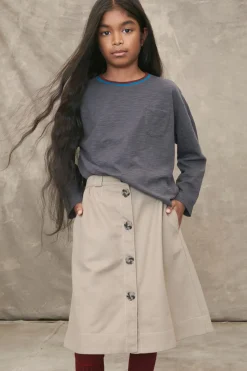 Niños ZARA 6 - 14 Años·Faldas / Bermudas<FALDA MIDI BOTONES FLORES LIMITED EDITION