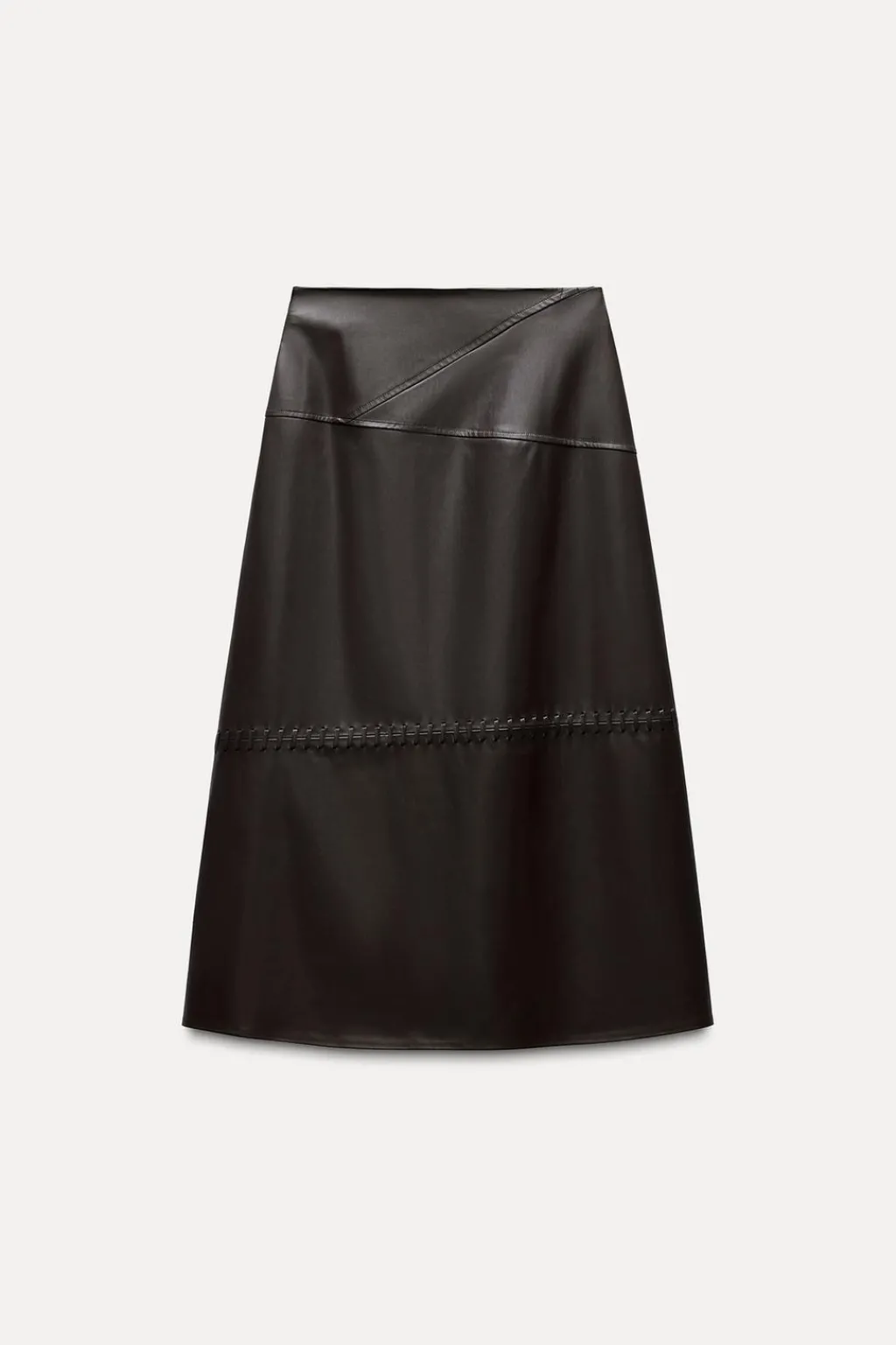 Best FALDA MIDI EFECTO PIEL Mujer Faldas / Shorts