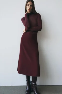 Sale FALDA MIDI GODETS ZW COLLECTION Mujer Faldas / Shorts