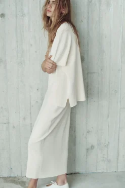 Sale FALDA MIDI PUNTO LISO Mujer Cárdigan / Jerséis|Punto