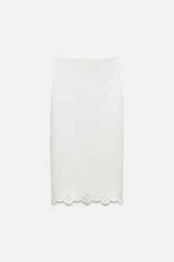 Clearance FALDA MIDI PUNTO STRETCH Mujer Faldas / Shorts