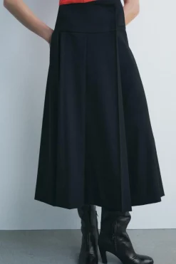 Best FALDA MIDI TABLAS ZW COLLECTION Mujer Faldas / Shorts