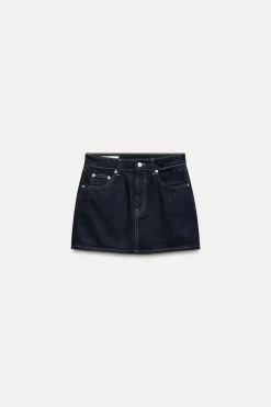Sale FALDA MINI DENIM TRF Mujer Faldas / Shorts