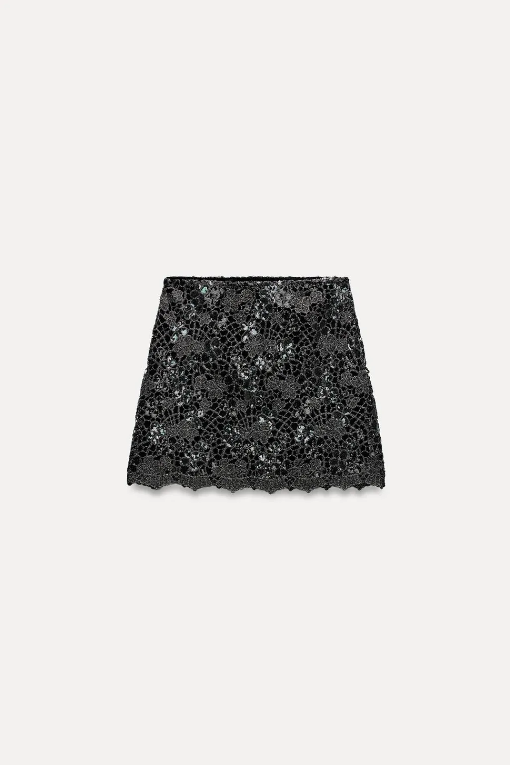 Outlet FALDA MINI PUNTO LENTEJUELAS Mujer Cárdigan / Jerséis|Punto