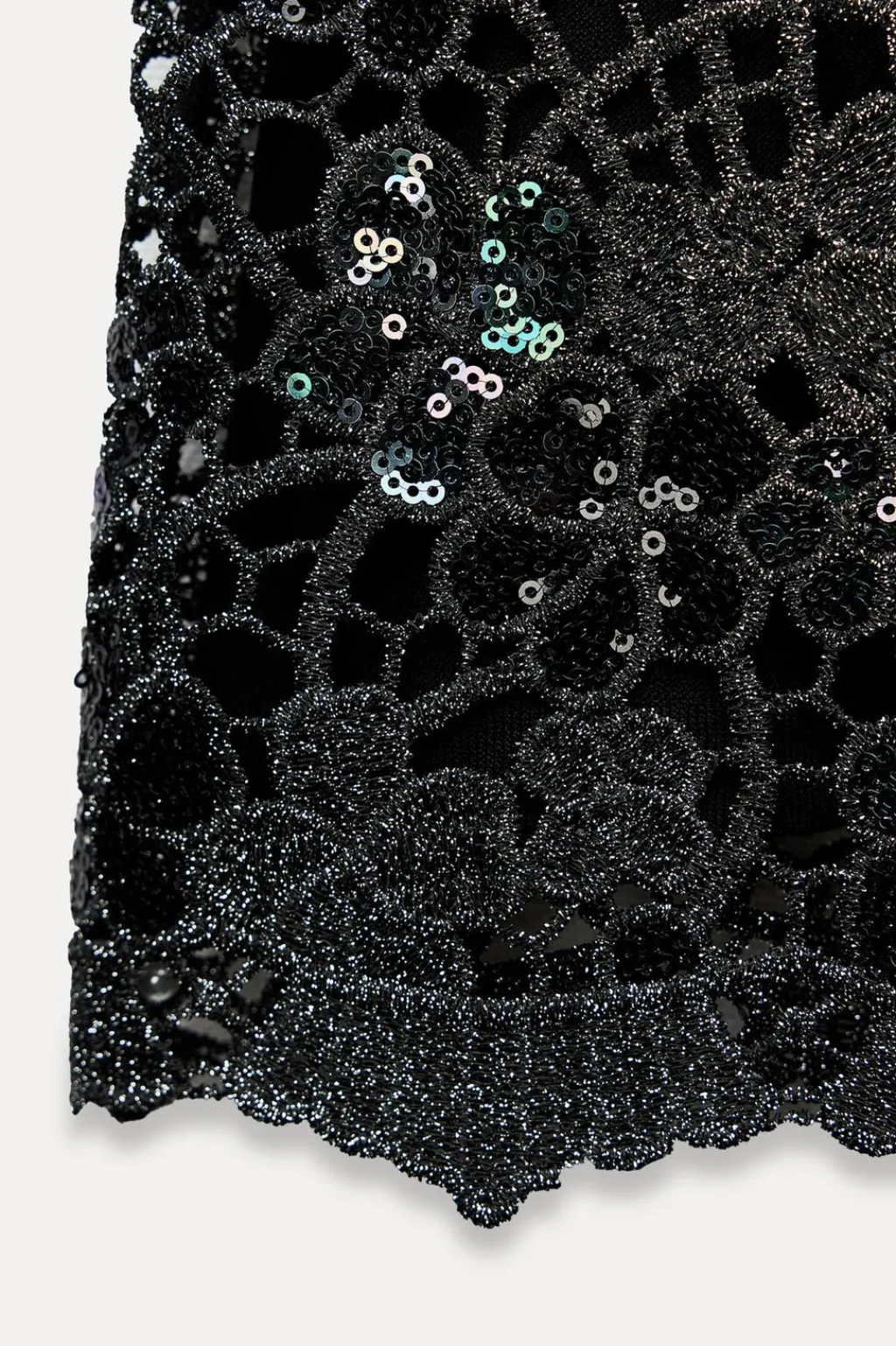 Outlet FALDA MINI PUNTO LENTEJUELAS Mujer Cárdigan / Jerséis|Punto