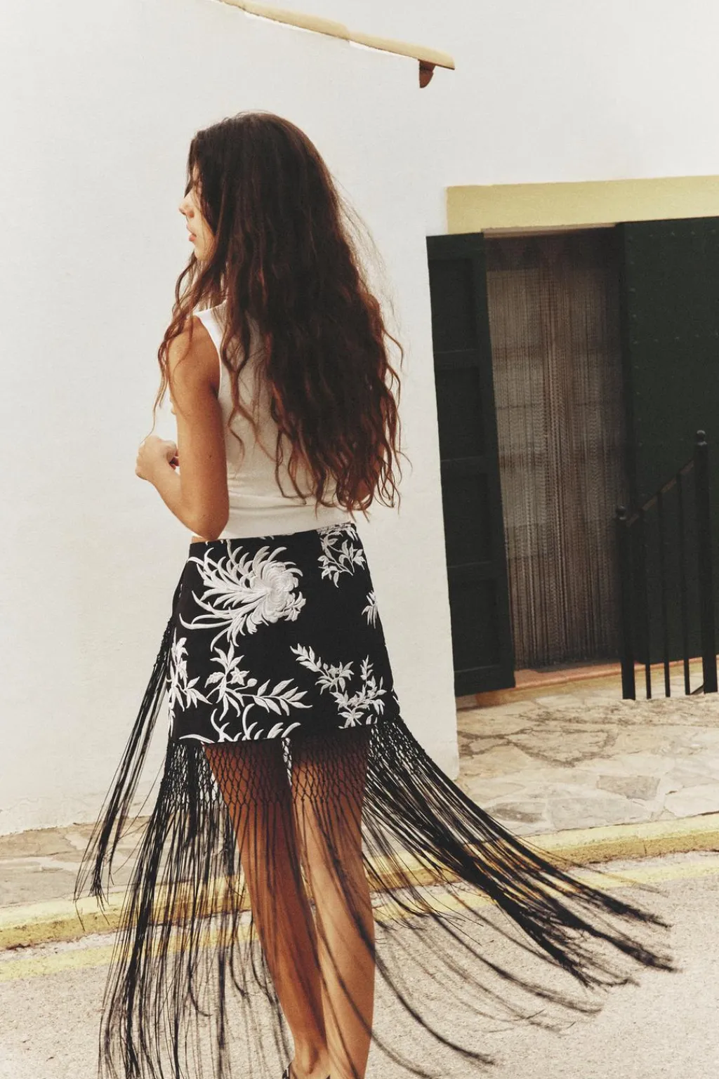 Best FALDA PAREO BORDADOS FLECOS Mujer Faldas / Shorts