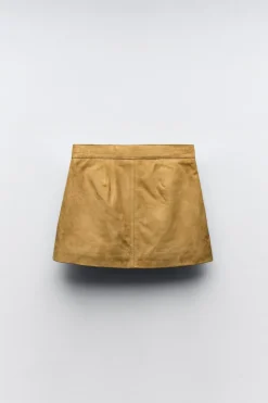 Niños ZARA 6 - 14 Años·Faldas / Bermudas|6 - 14 Años·Total Look<FALDA PIEL ANTE