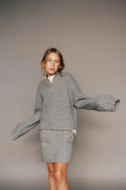 Niños ZARA 6 - 14 Años·Punto|6 - 14 Años·Faldas / Bermudas<FALDA PUNTO BOLSILLOS COMBINADOS