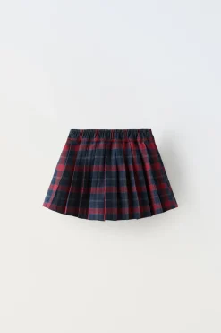 Niños ZARA 1½ - 6 Años·Faldas / Bermudas|6 - 18 Meses·Braguitas / Bermudas<FALDA TABLAS CUADROS