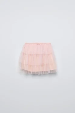 Niños ZARA 1½ - 6 Años·Faldas / Bermudas|6 - 18 Meses·Braguitas / Bermudas<FALDA TUL VOLANTES