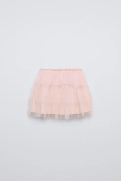 Niños ZARA 1½ - 6 Años·Faldas / Bermudas|6 - 18 Meses·Braguitas / Bermudas<FALDA TUL VOLANTES