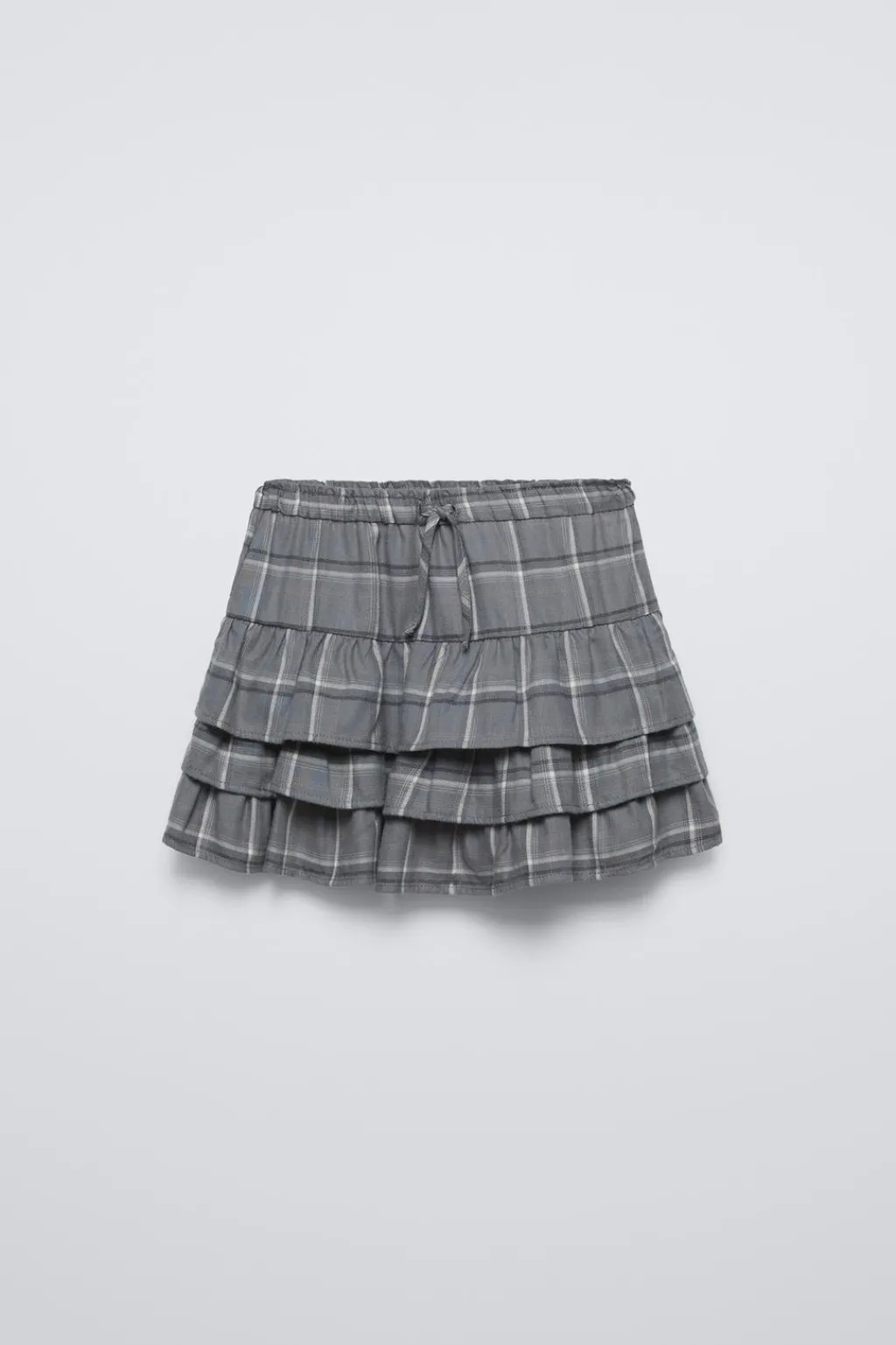 Niños ZARA 6 - 14 Años·Faldas / Bermudas<FALDA VOLANTES CUADROS