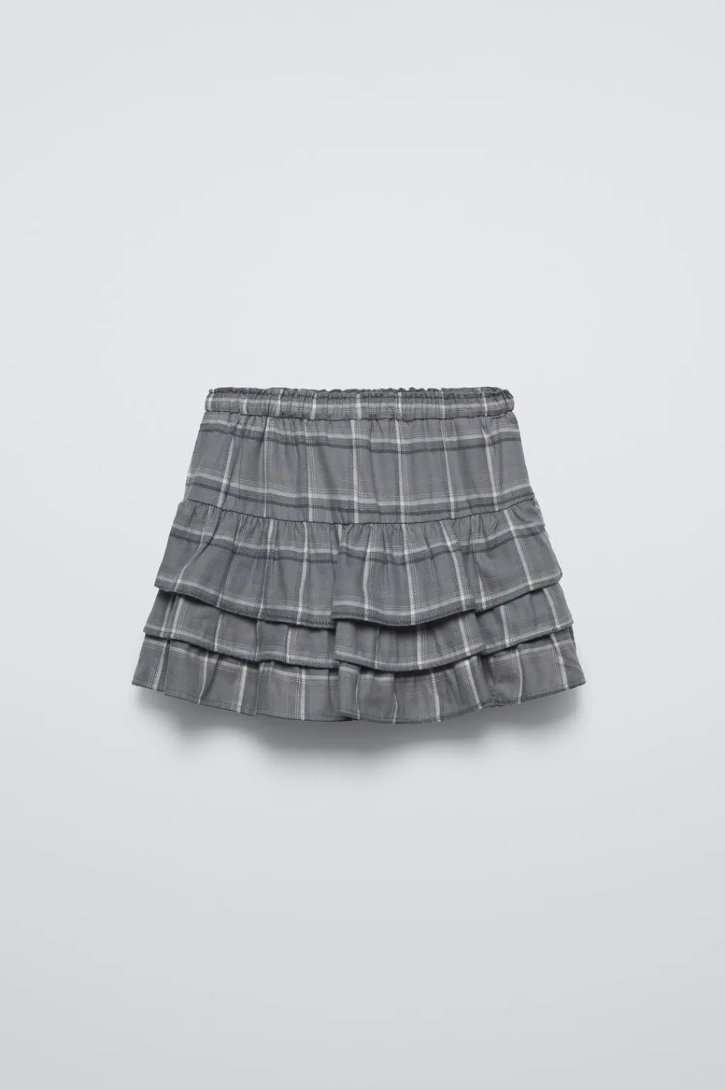 Niños ZARA 6 - 14 Años·Faldas / Bermudas<FALDA VOLANTES CUADROS