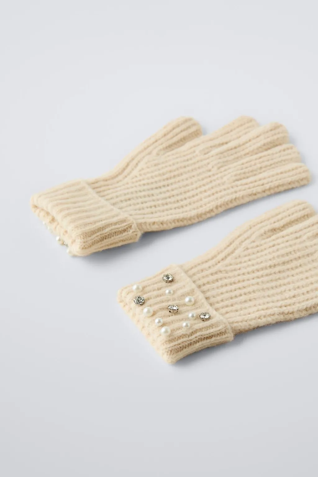 Niños ZARA 6 - 14 Años·Accesorios|Accesorios / Zapatos / 0 - 14 Años<GUANTES PUNTO PERLAS