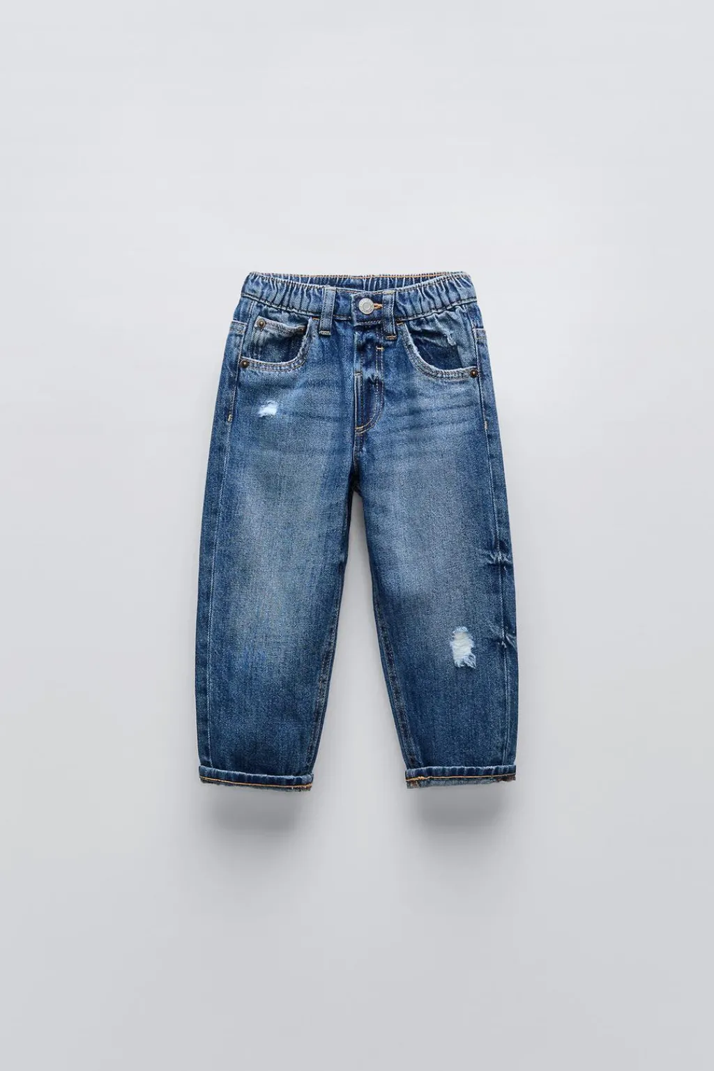 Niños ZARA 6 - 18 Meses·Pantalones / Leggings<JEANS LOW ROTOS