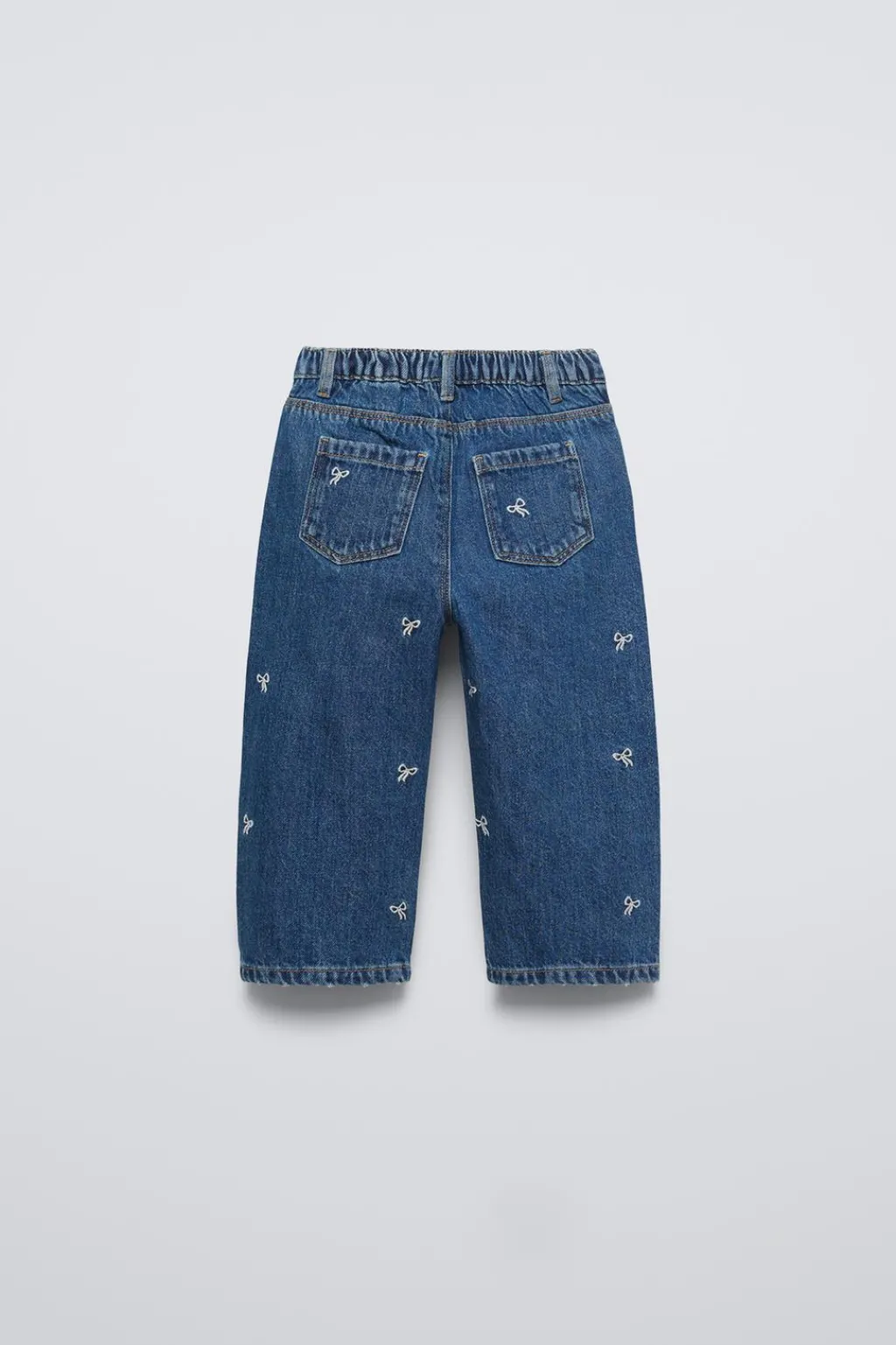 Niños ZARA 1½ - 6 Años·Jeans / Denim|1½ - 6 Años·Total Look<JEANS STRAIGHT LAZOS BORDADOS