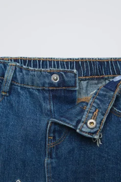 Niños ZARA 1½ - 6 Años·Jeans / Denim|1½ - 6 Años·Total Look<JEANS STRAIGHT LAZOS BORDADOS