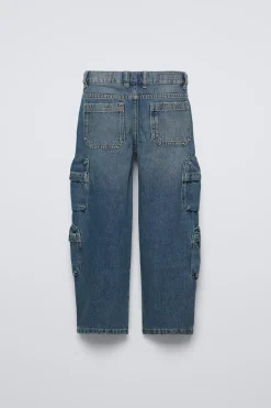 Niños ZARA 6 - 14 Años·Jeans<JEANS WIDE FIT CARGO