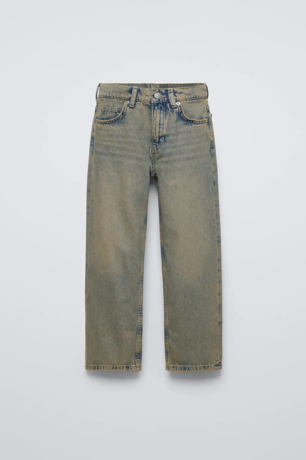 Niños ZARA 6 - 14 Años·Jeans<JEANS WIDE LEG EFECTO DESGASTADO