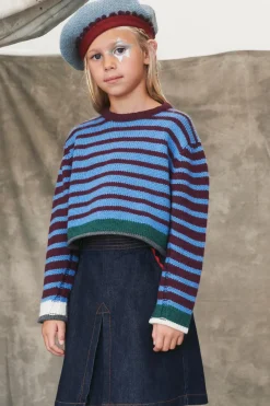 Niños ZARA 6 - 14 Años·Punto<JERSEY CROPPED CON LANA RAYAS LIMITED EDITION