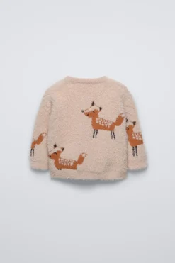 Niños ZARA 6 - 18 Meses·Punto<JERSEY EFECTO PELO ZORRITOS
