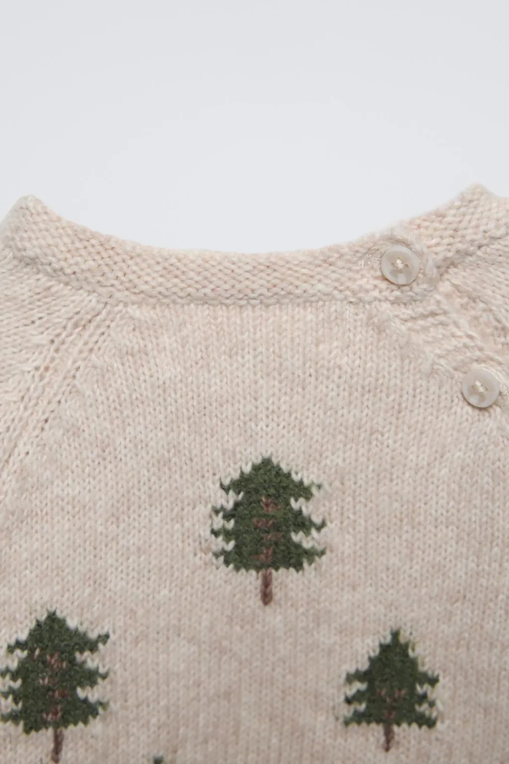 Niños ZARA 6 - 18 Meses·Punto<JERSEY PUNTO ARBOLITOS