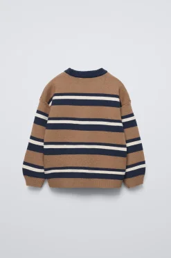 Niños ZARA 1½ - 6 Años·Punto|6 - 18 Meses·Punto<JERSEY PUNTO RAYAS RELIEVE