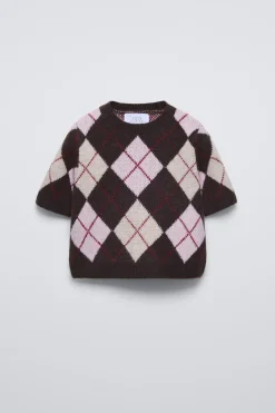 Niños ZARA 6 - 14 Años·Punto|6 - 14 Años·Total Look<JERSEY PUNTO ROMBOS