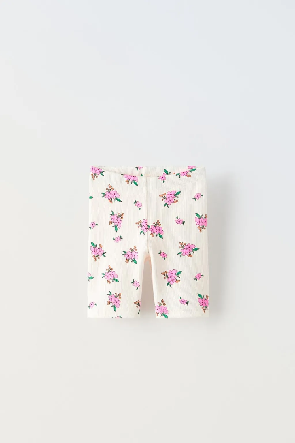 Niños ZARA 1½ - 6 Años·Leggings|1½ - 6 Años·Faldas / Bermudas<LEGGING CICLISTA RIB FLORES